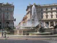 Piazza della Republica (Plaza of the Republic) in Rome